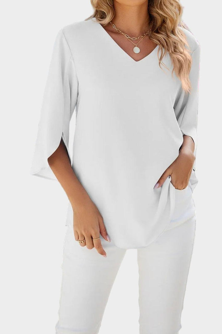 Helle | Bluse med flæser