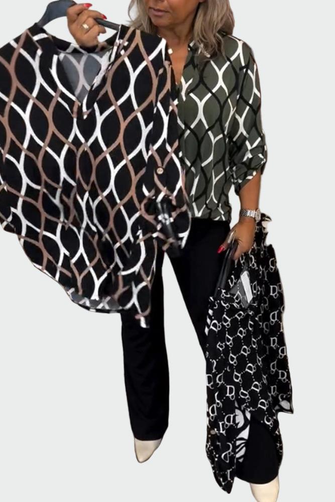 Lene | Graphic Ivy-bluse