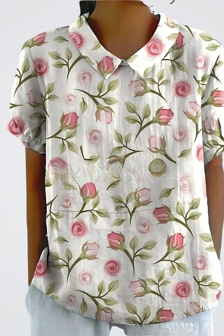 Selma | Blomsterbluse