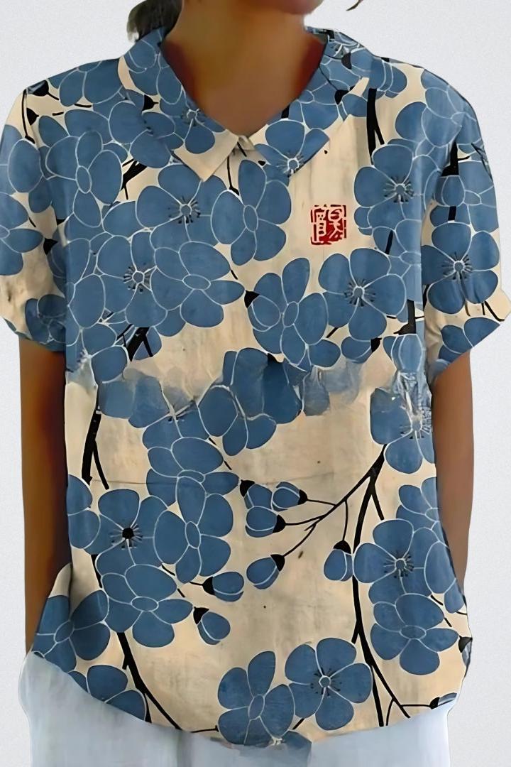 Selma | Blomsterbluse